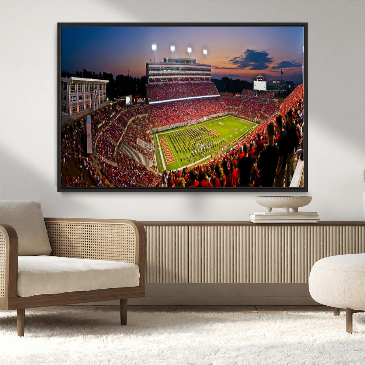 NC State Wolfpack Football Team Print - Raleigh