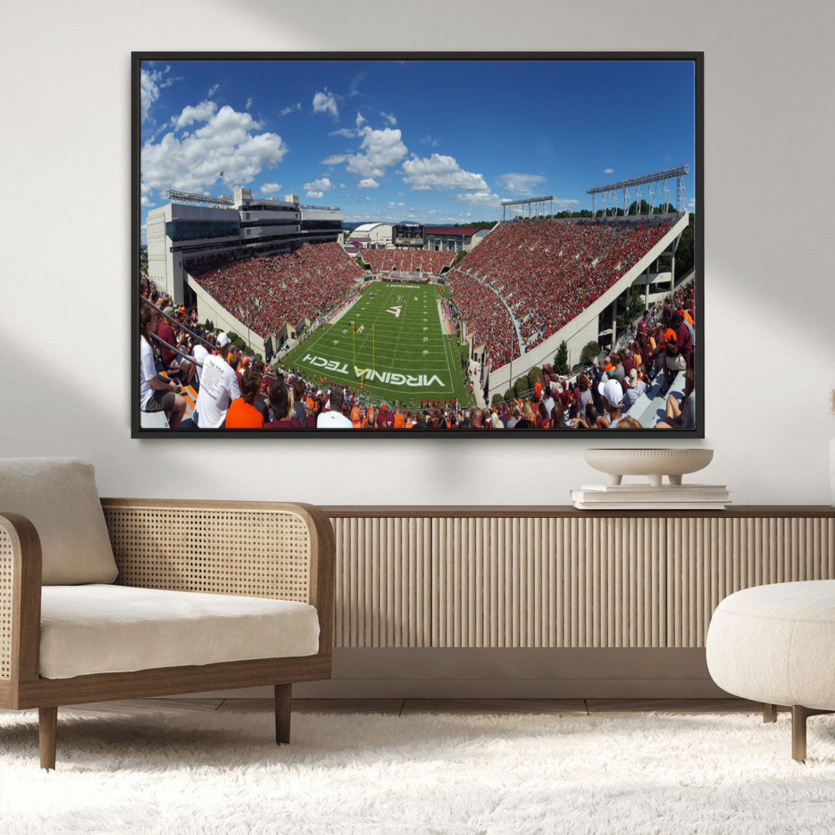 Virginia Tech Hokies Football Team Print - Blacksburg Lane