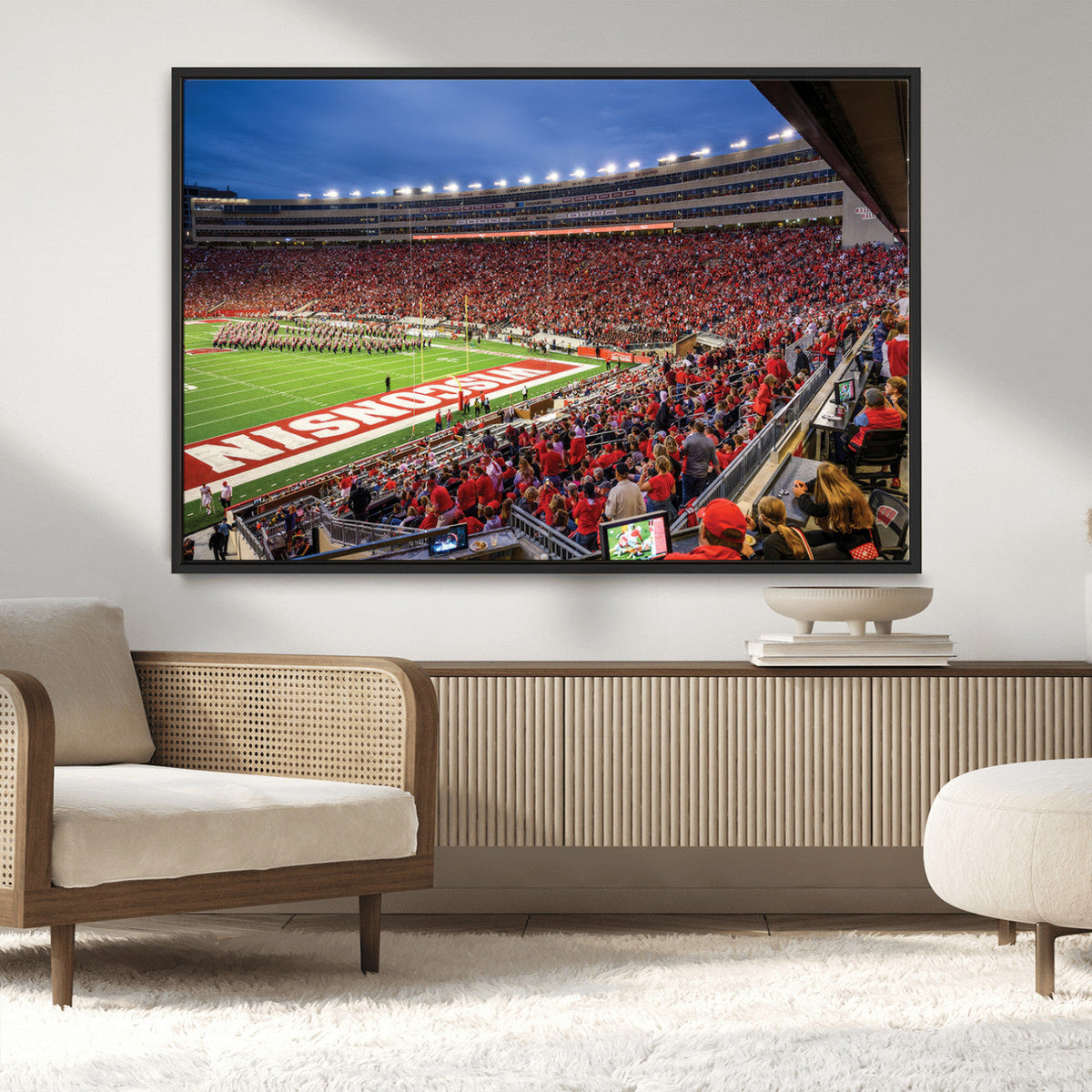 Wisconsin Badgers Football Team Print - Madison Camp Randall