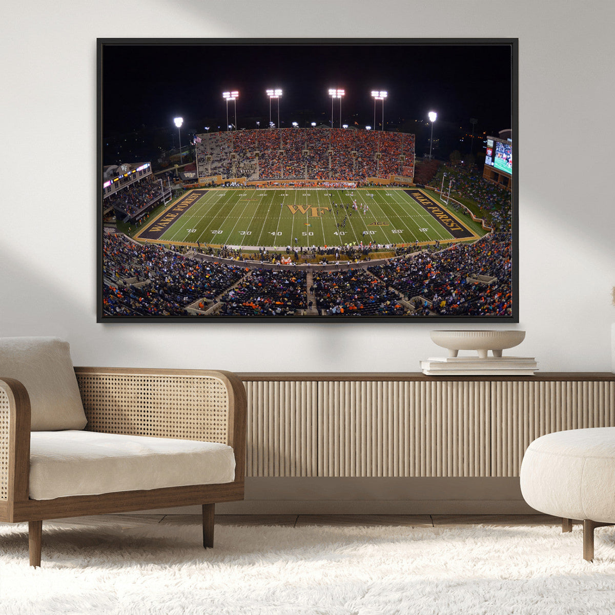 Demon Deacons Print Canvas, Football Team Print -