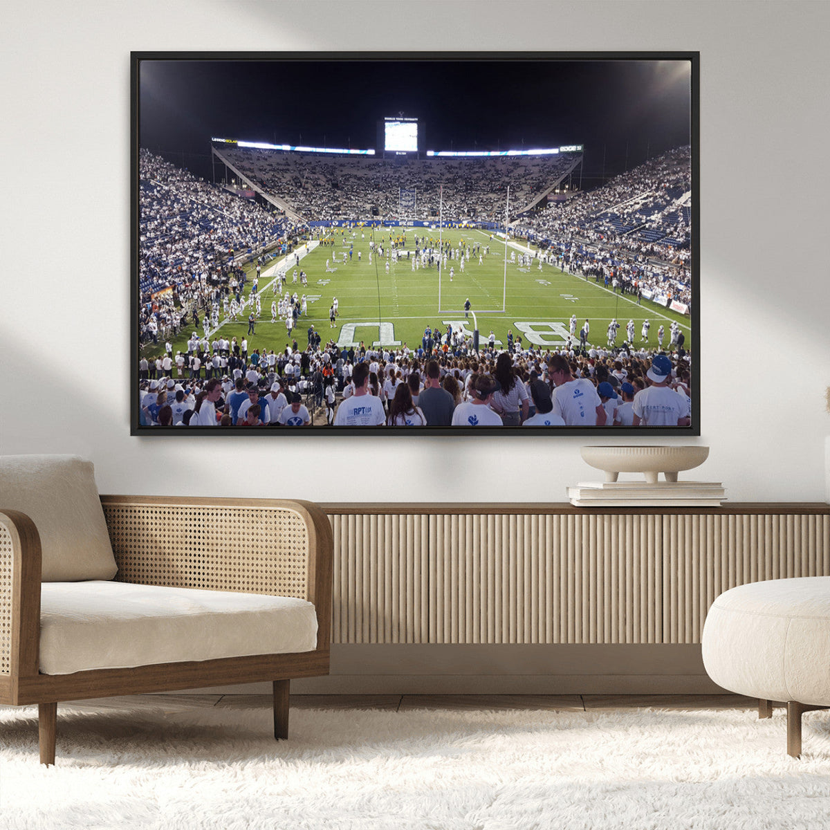 Brigham Young University Cougars Football Print Canvas -