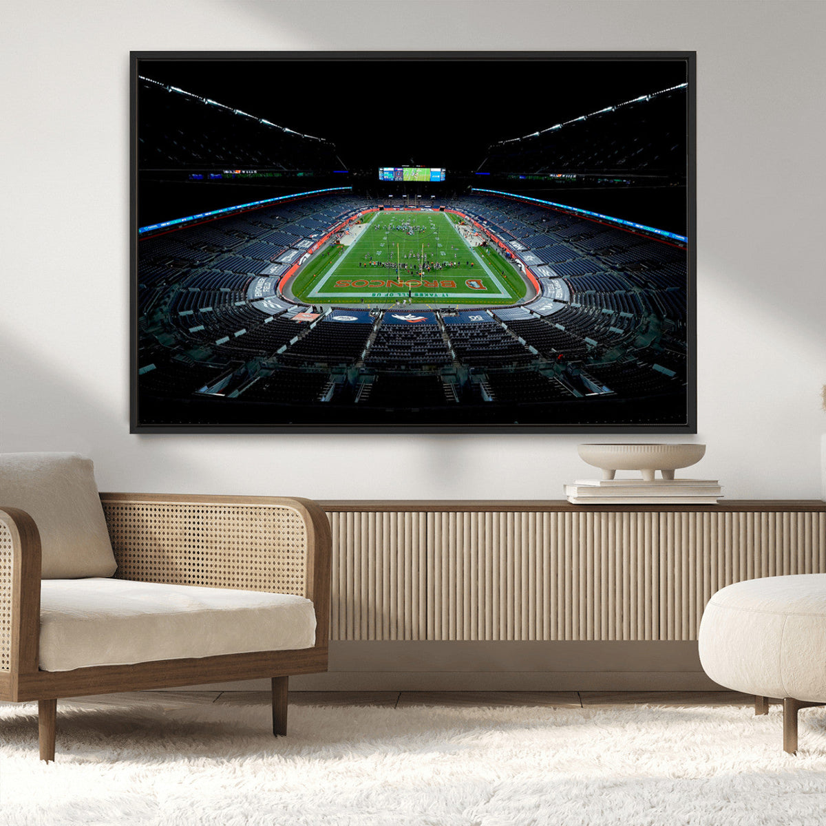 Denver Broncos Football Team Print Canvas- Denver Empower