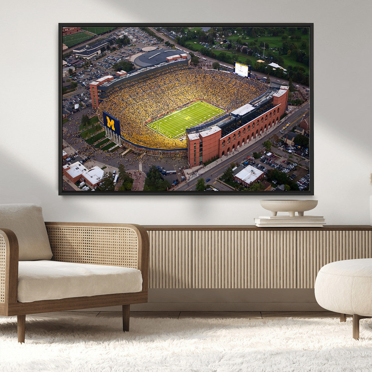 University of Michigan Wolverines Football Team Print - Ann