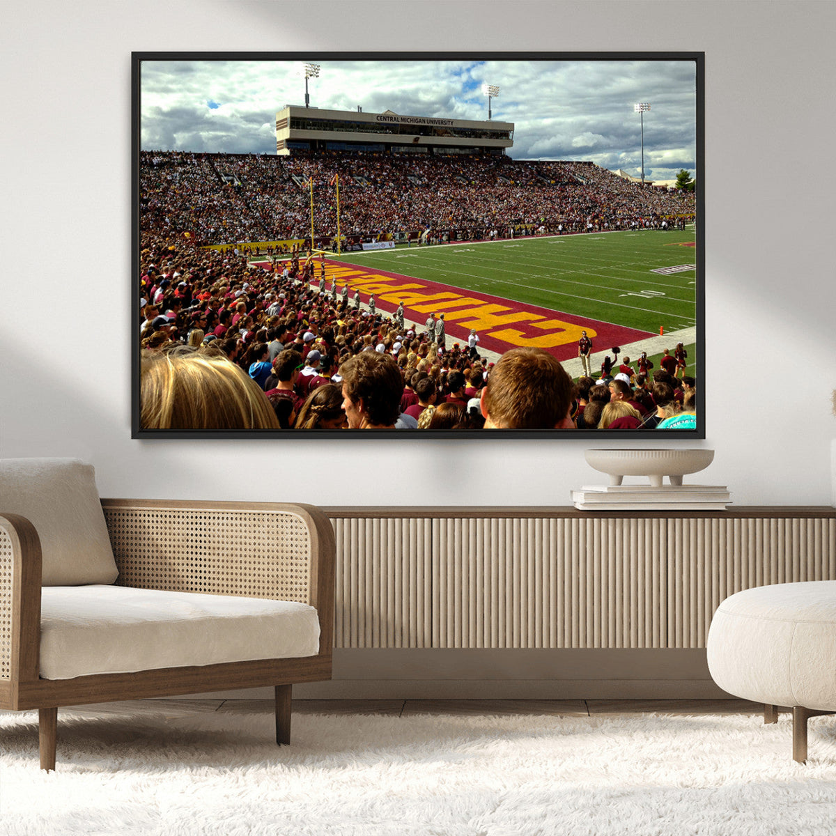 Central Michigan University Chippewas Football Team Print -