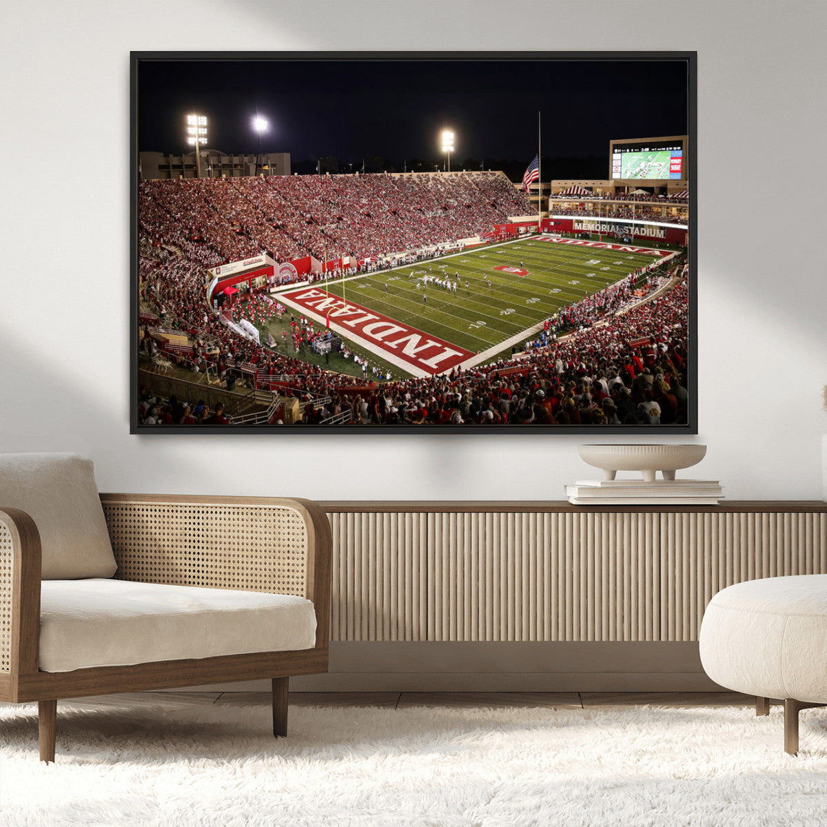 Indiana University Hoosiers Football Team Print Canvas -