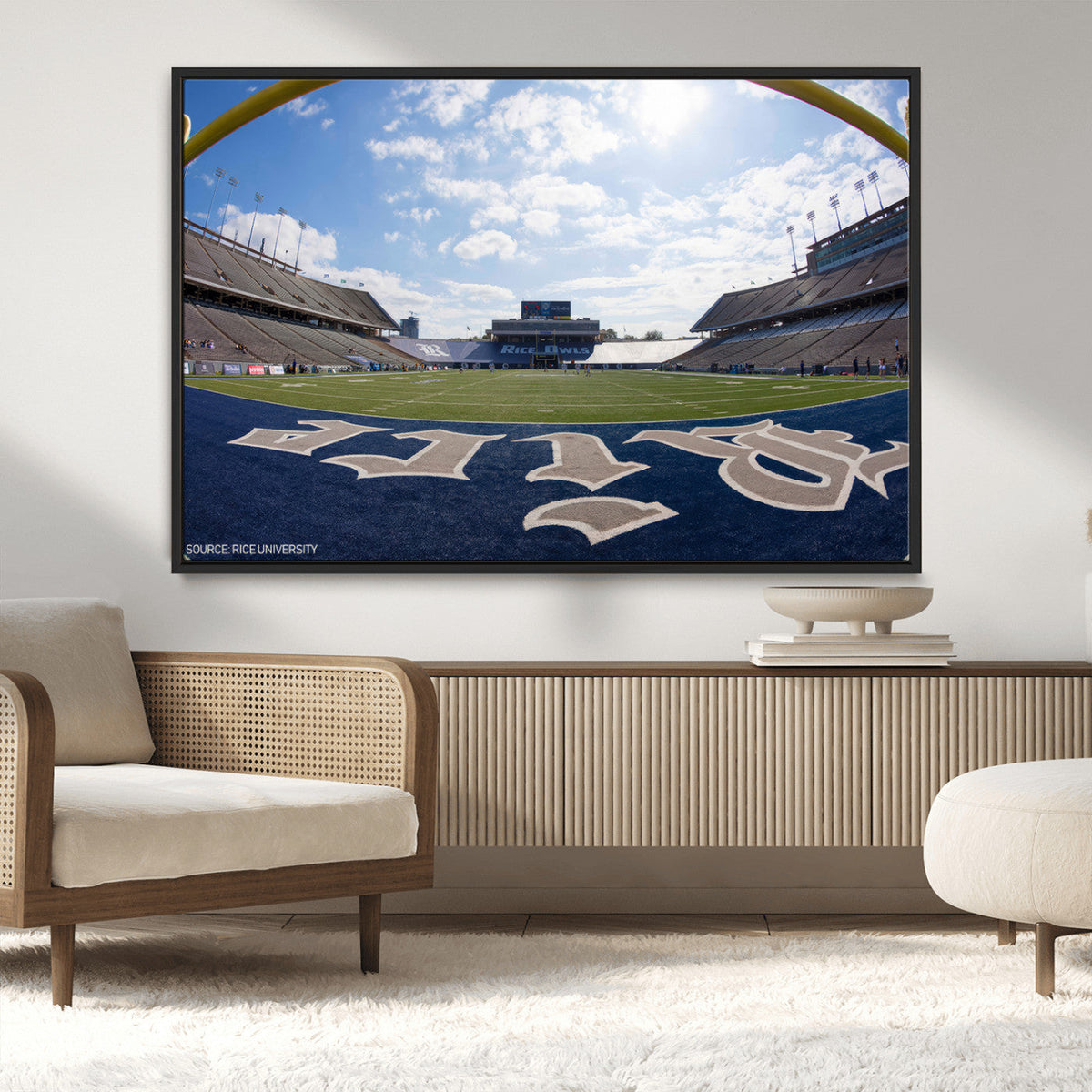 Rice University Owls Football Team Print - Houston Rice