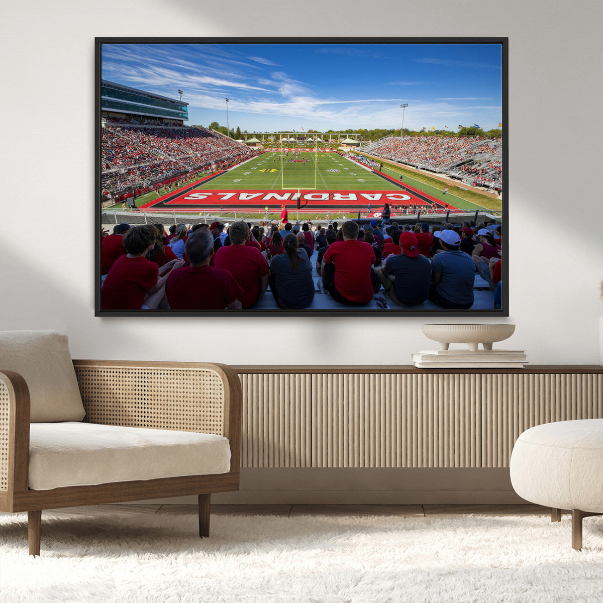Ball State Cardinals Football Team Print - Muncie Scheumann