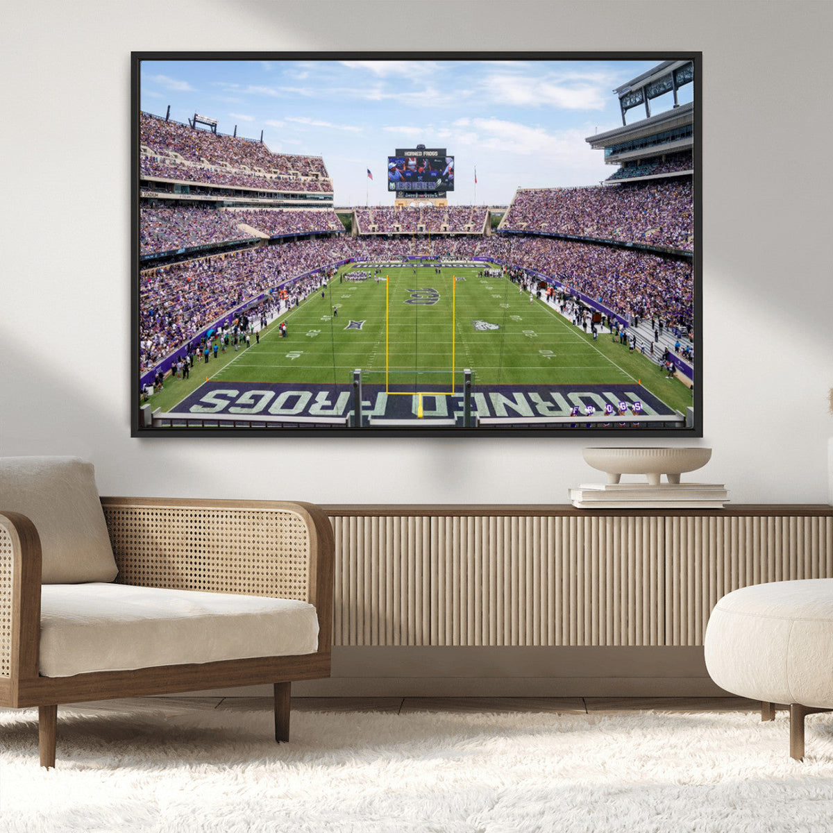 TCU Horned Frogs Football Team Print - Fort Worth Amon G.