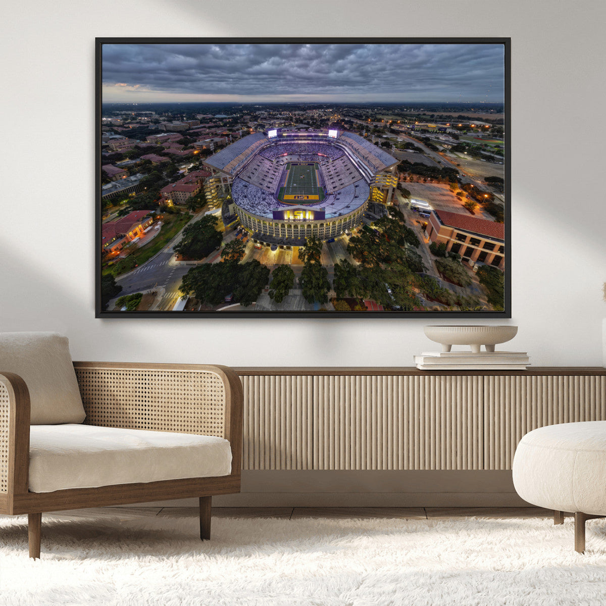 The Louisiana State University Tigers Football Team Print -