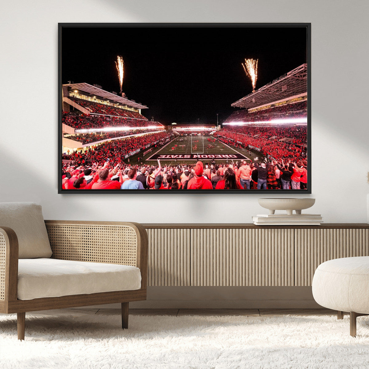 Oregon State Beavers Football Team Print - Corvallis Reser