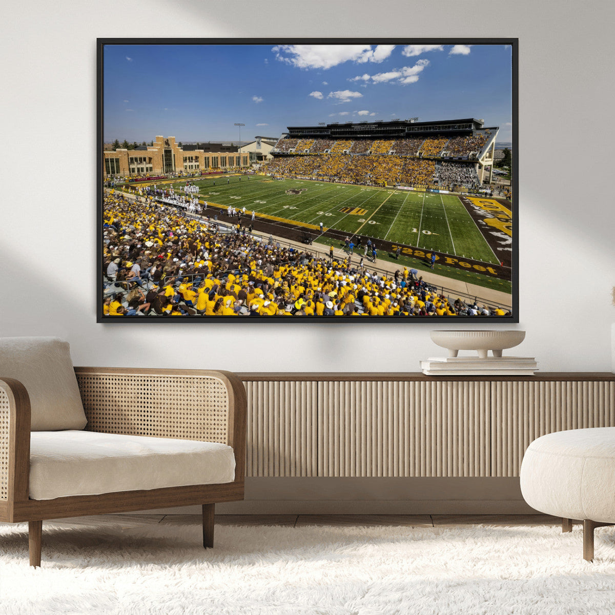 University of Wyoming Cowboys Football Team Print - Laramie
