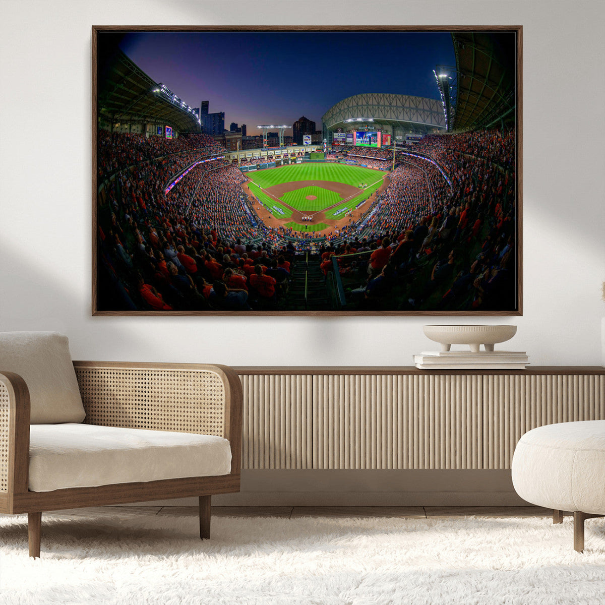 Houston Astros Baseball Print Canvas - Houston Minute Maid