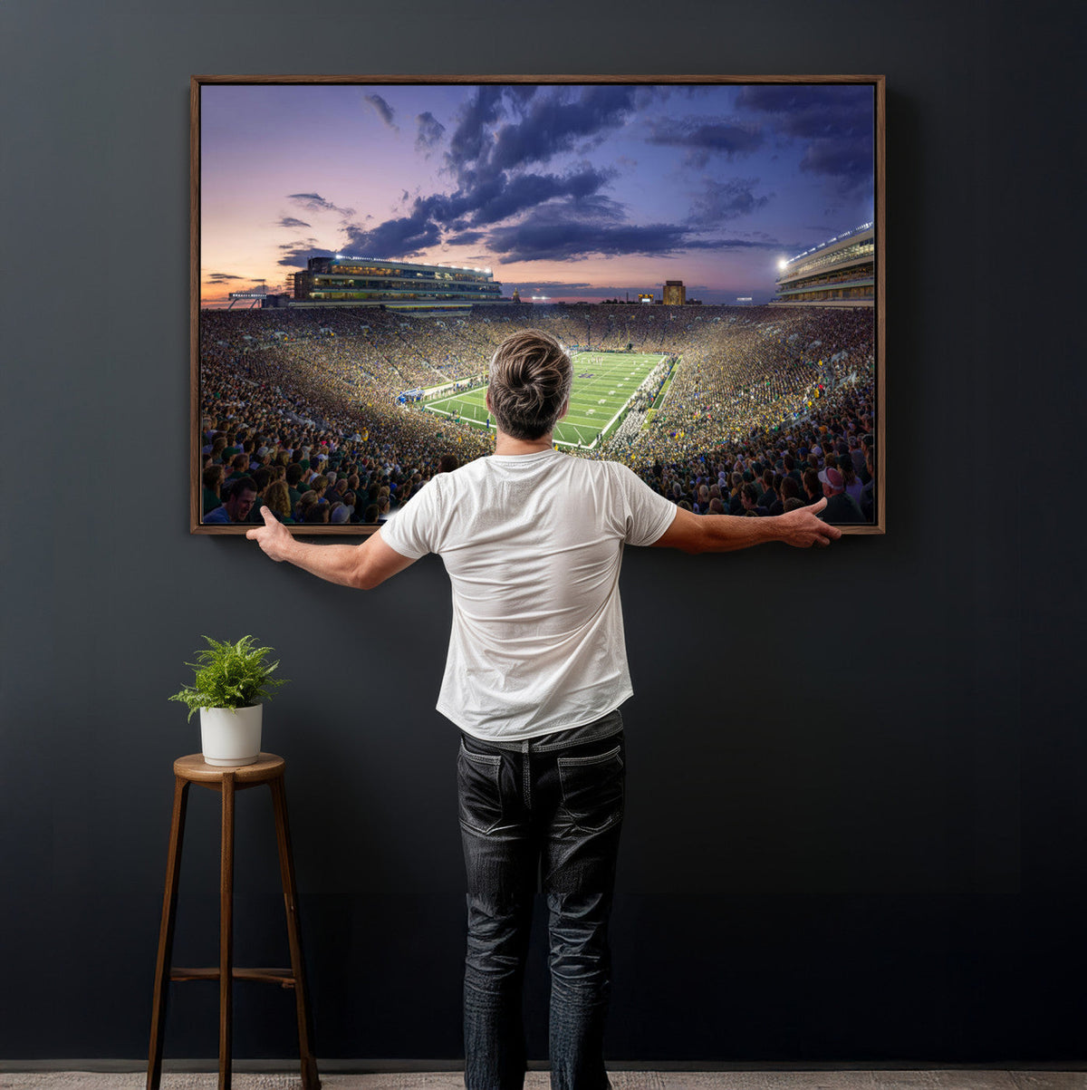 Notre Dame Fighting Irish Football Team Print - Notre Dame