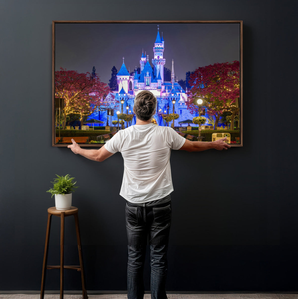 Disney Castle Wall Art Canvas Print – Magical Fairytale