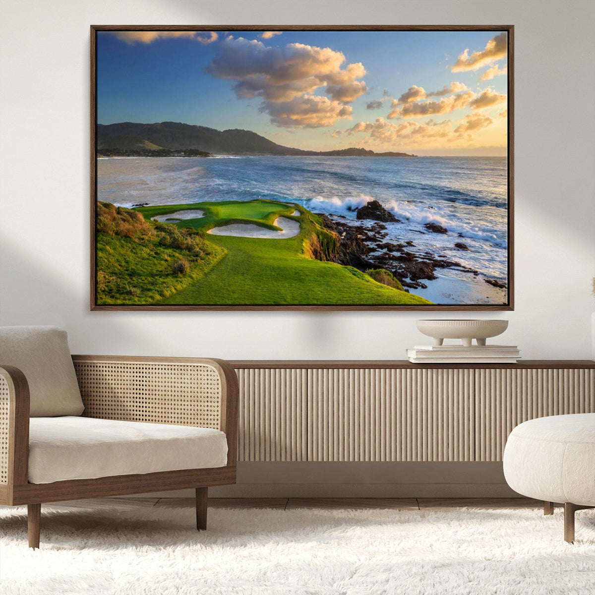 Pebble Beach Golf Links Wall Art Canvas Print – Iconic