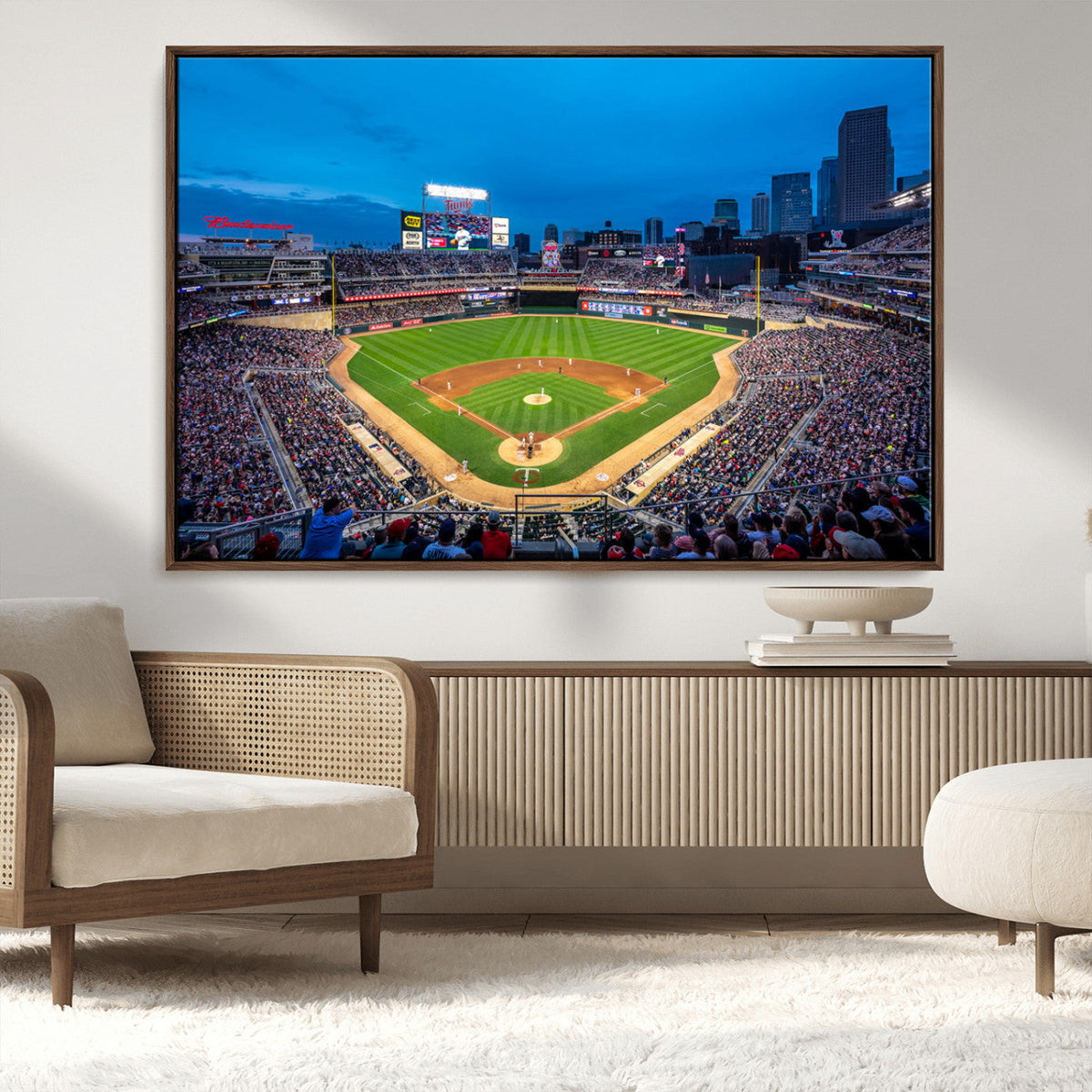 Target Field Stadium Wall Art Canvas Print – Minnesota Twins
