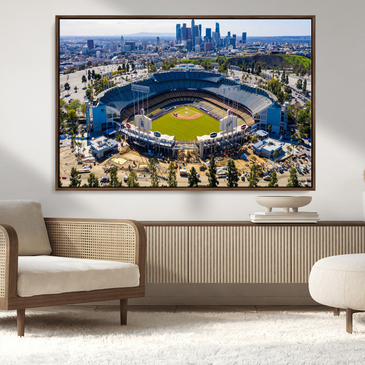 Los Angeles Dodgers Dodger Stadium Wall Art Canvas Print -