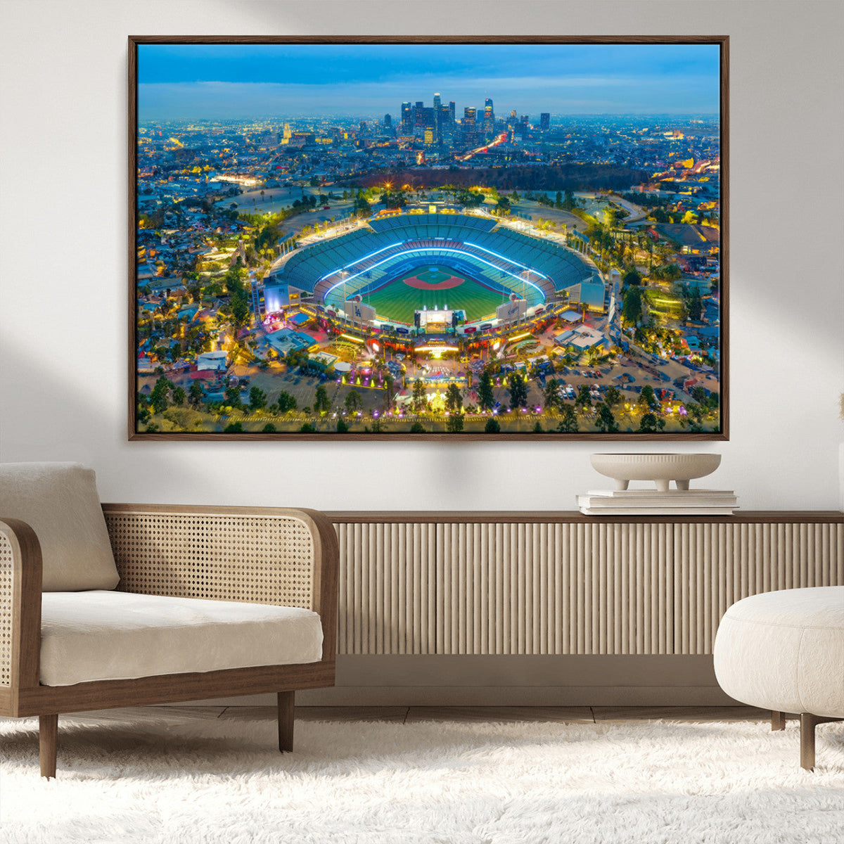 Los Angeles Dodgers Wall Art Canvas, Dodger Stadium Wall Art