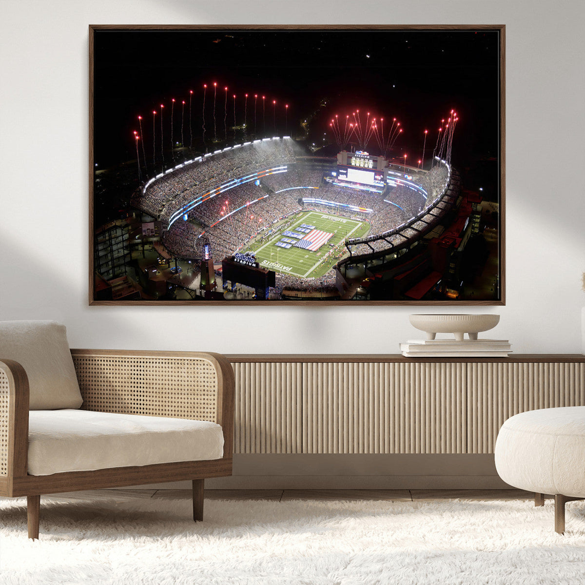 New England Patriots Team Print Wall Art- Foxborough