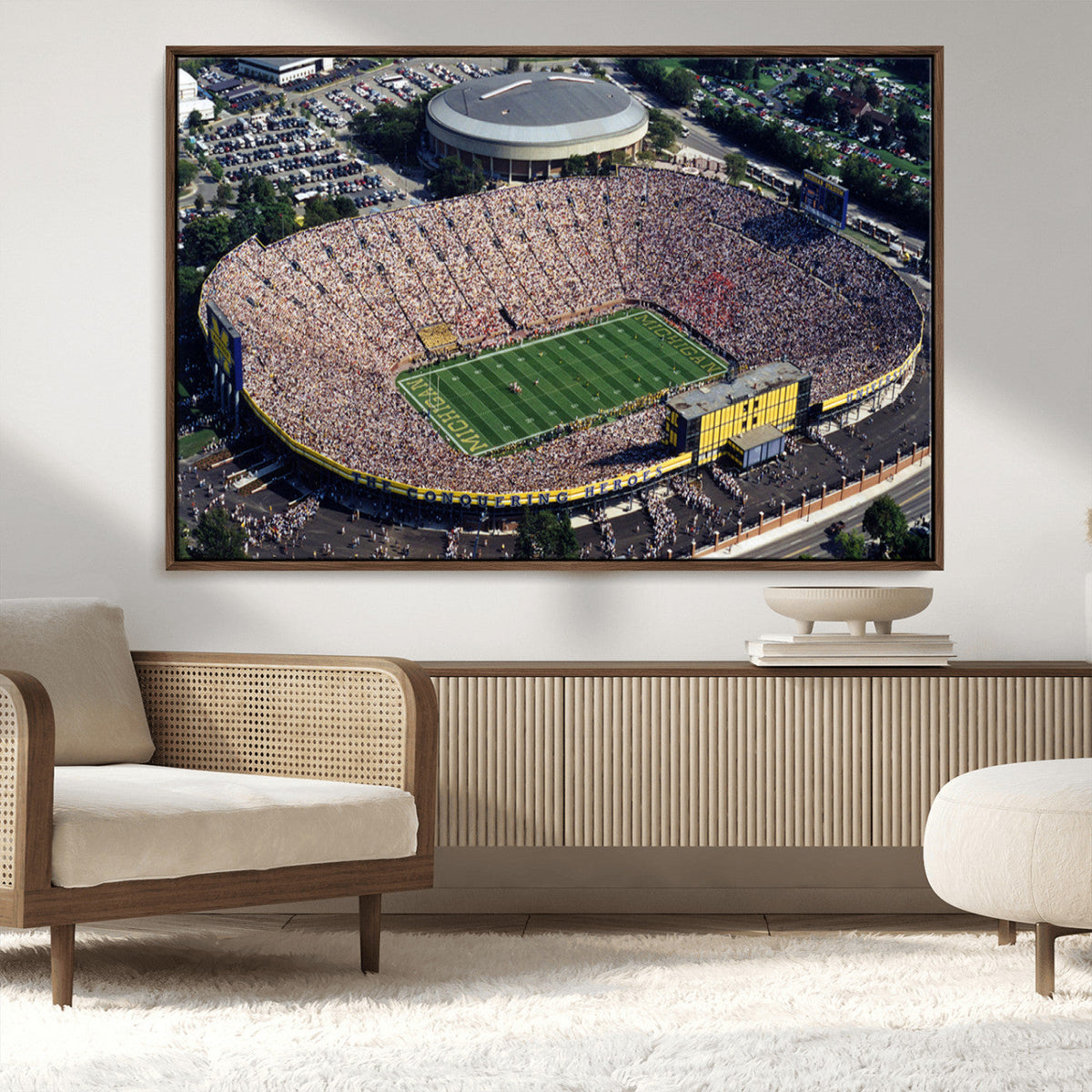 Michigan Wolverines Football Team Print - Ann Arbor Michigan