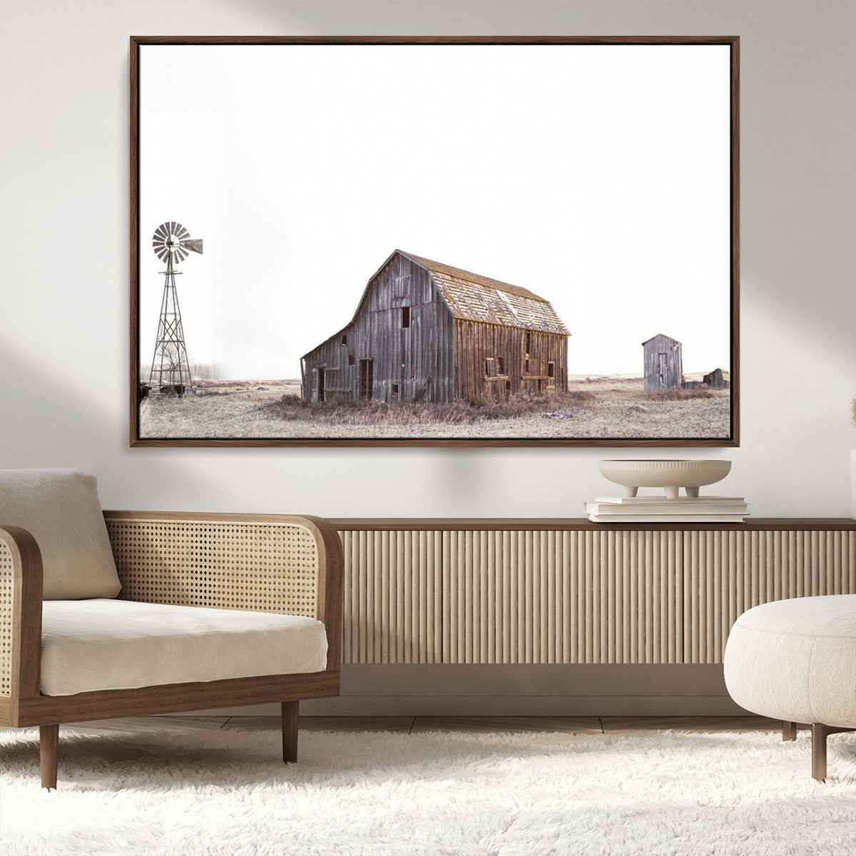 Set of 3 Rustic Farmhouse Wall Art Prints – Country Barn,