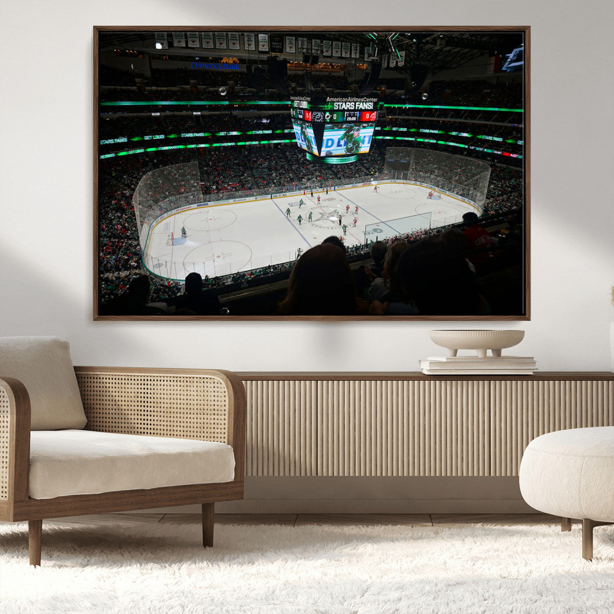 American Airlines Center Dallas Stars Wall Art Canvas Print