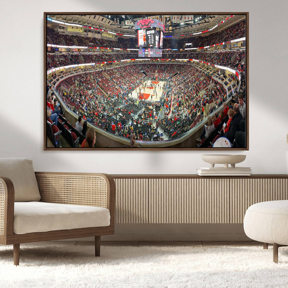 United Center Chicago Bulls Stadium Wall Art Canvas Print