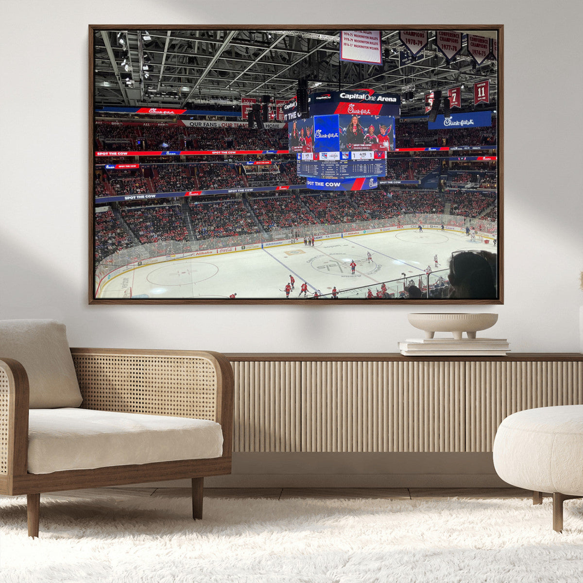 Washington Capitols New York Rangers Ice Hockey Game Stadium