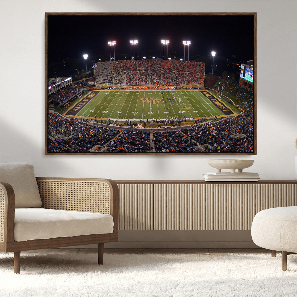 Demon Deacons Print Canvas, Football Team Print -