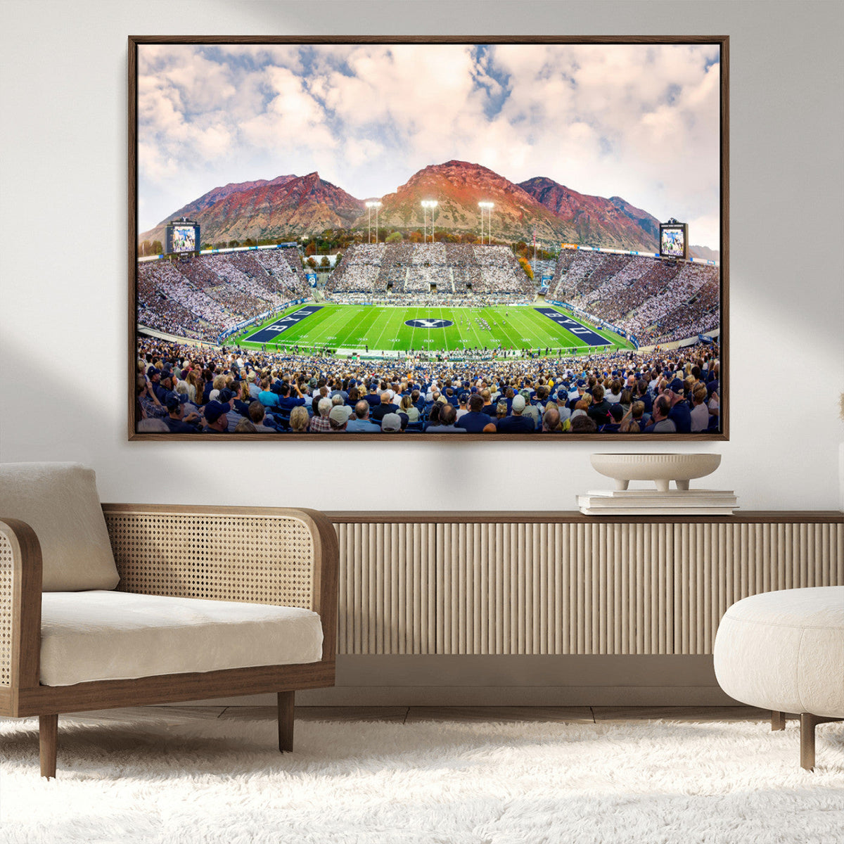 Brigham Young University Cougars Football Team Print - Provo