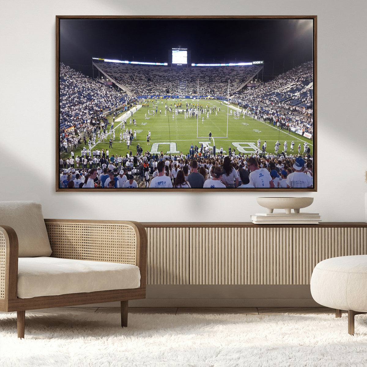 Brigham Young University Cougars Football Print Canvas -