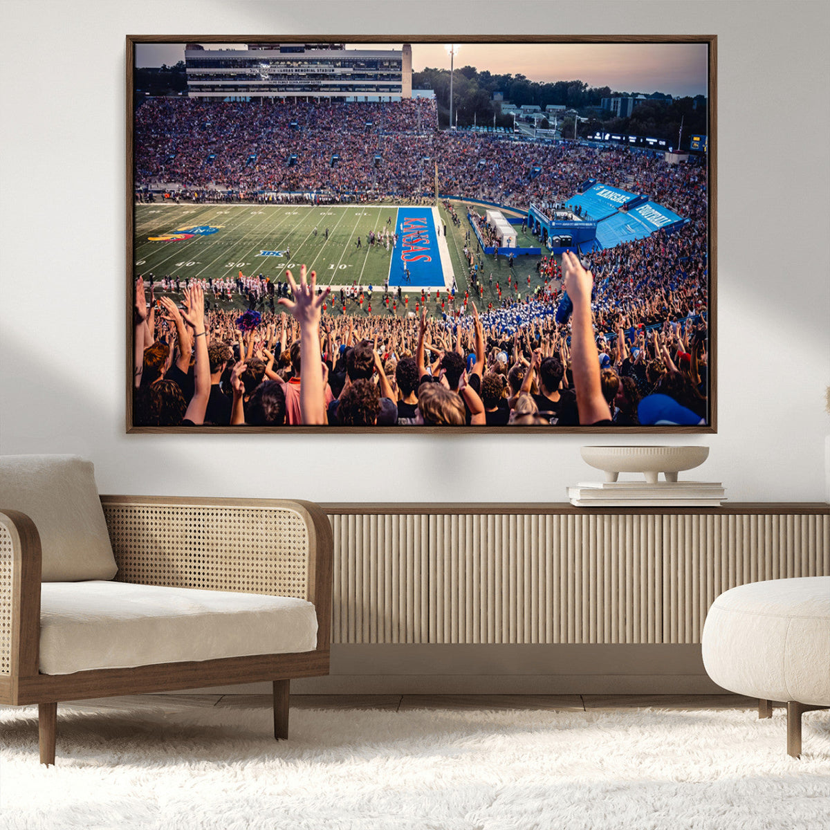 University of Kansas Jayhawks Football Team Art Print -