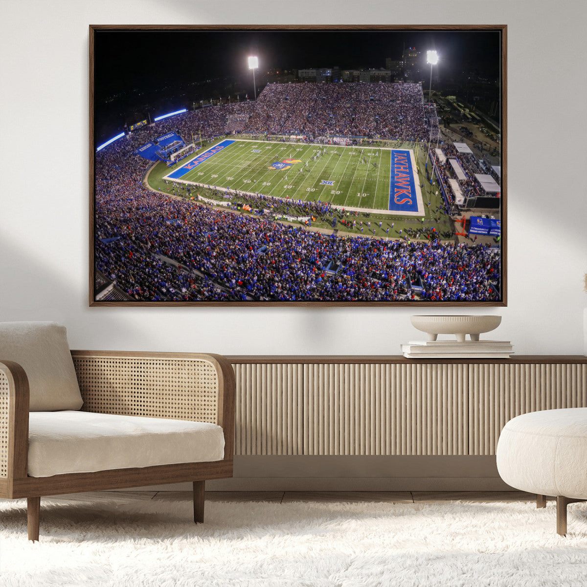 University of Kansas Jayhawks Football Team Print - Lawrence