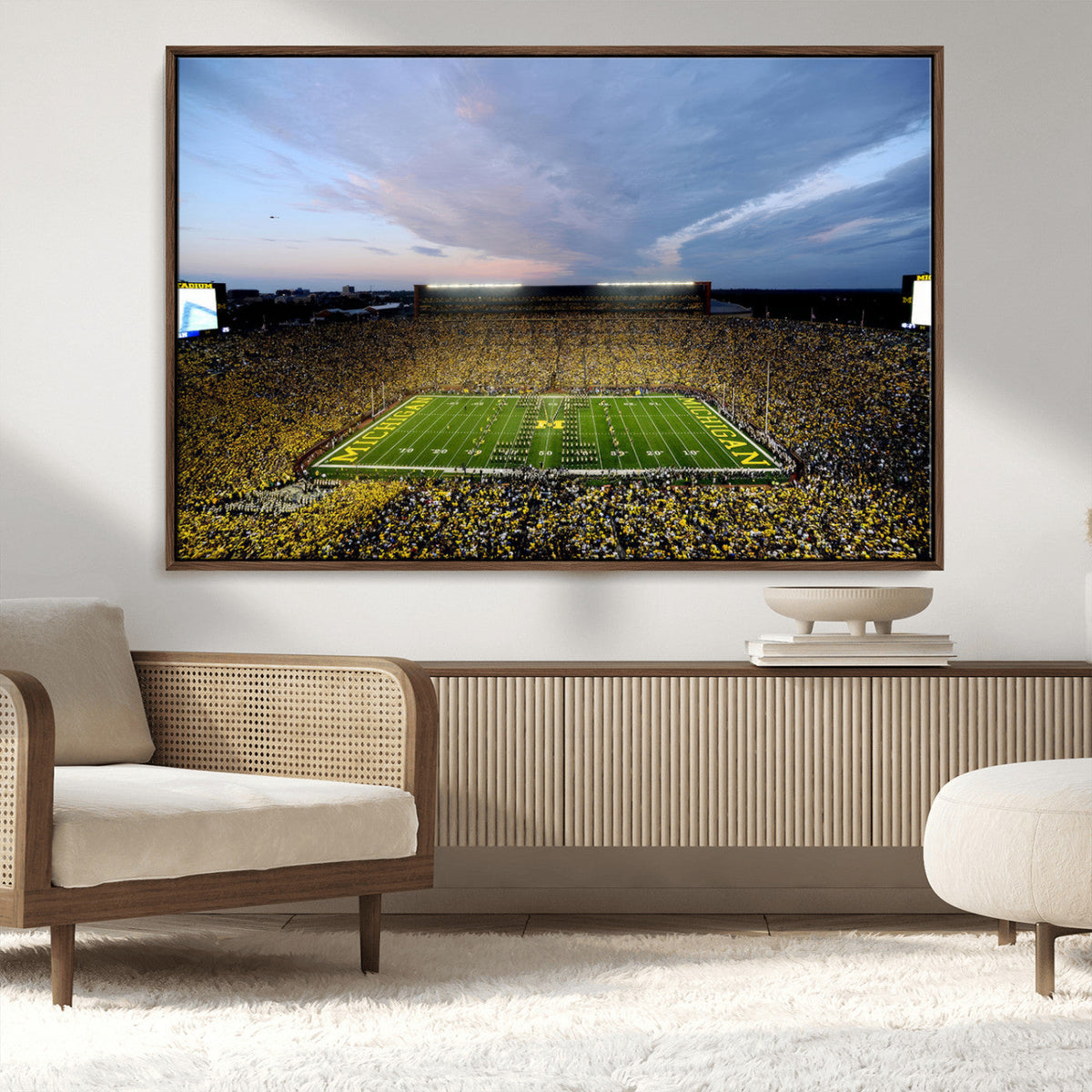 University of Michigan Wolverines Football Team Print - Ann