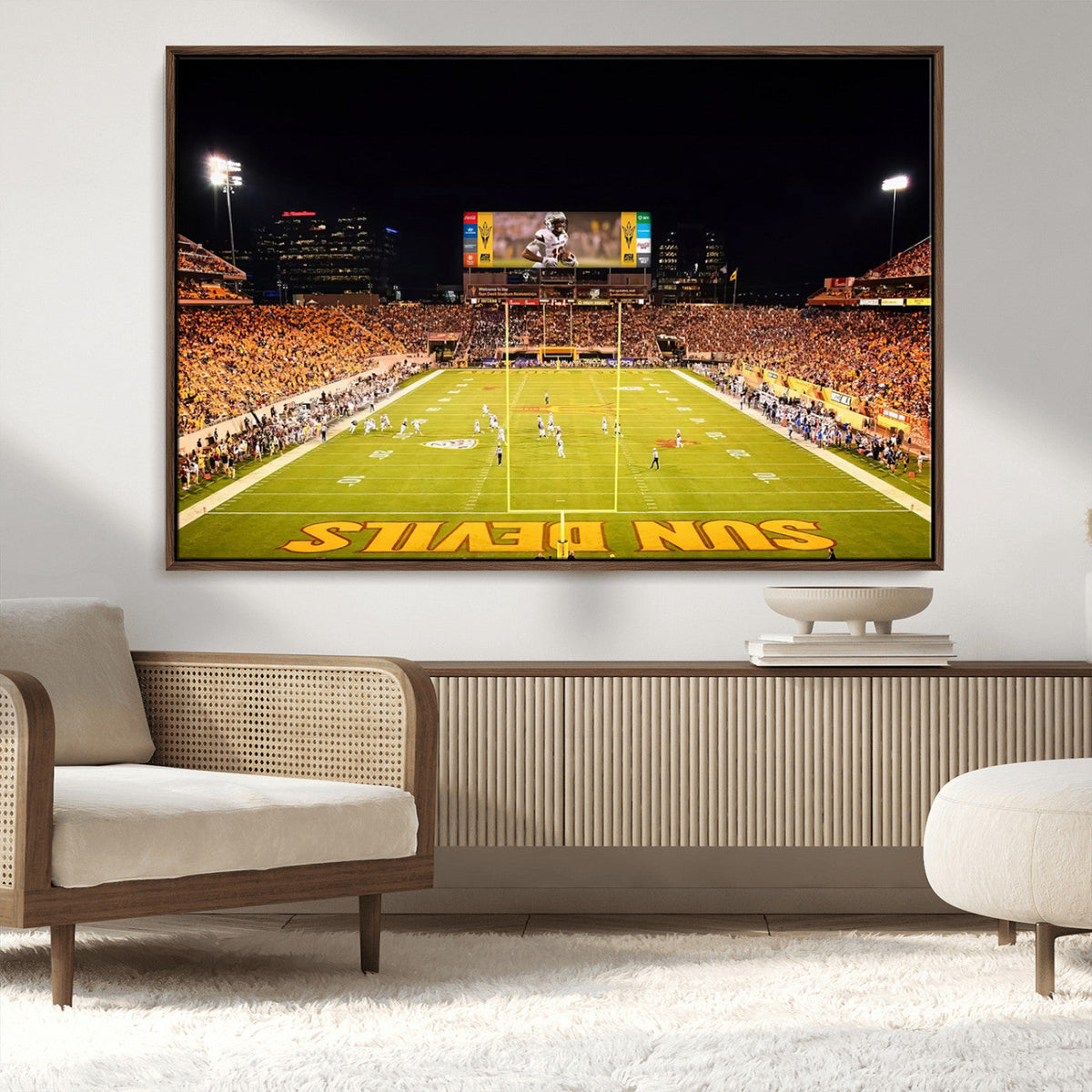 ASU Sun Devils Football Team Print - Phoenix Mountain