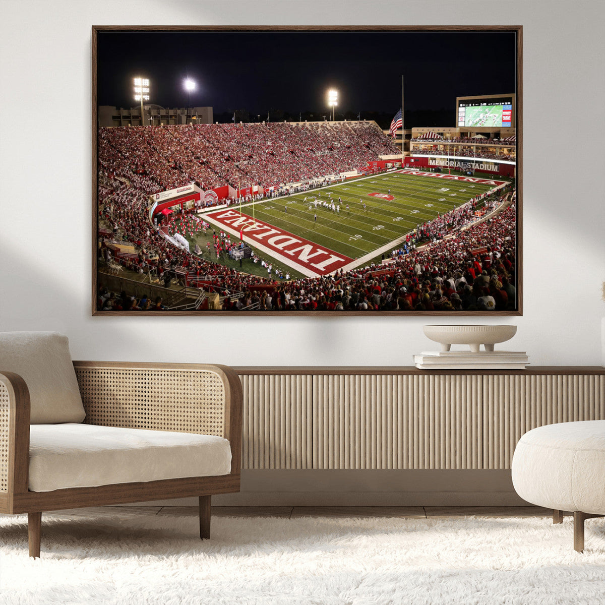 Indiana University Hoosiers Football Team Print Canvas -
