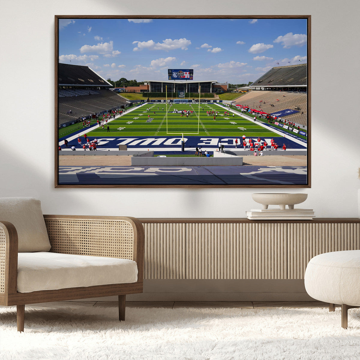 Rice University Owls Football Team Print - Houston Rice
