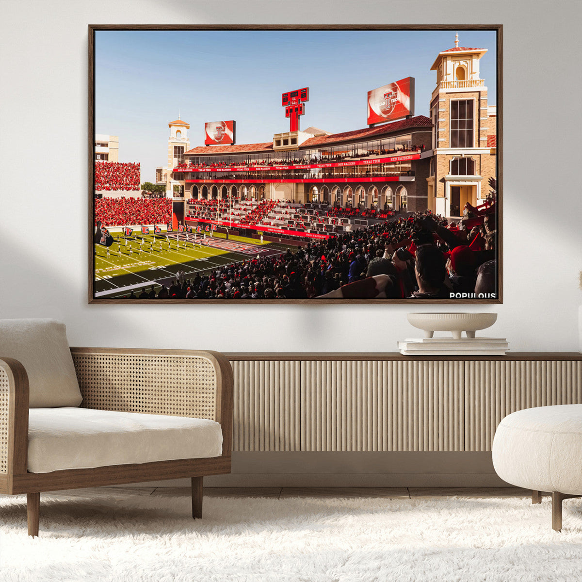 Jones AT&T Stadium Texas Tech Red Raiders Wall Art | Large