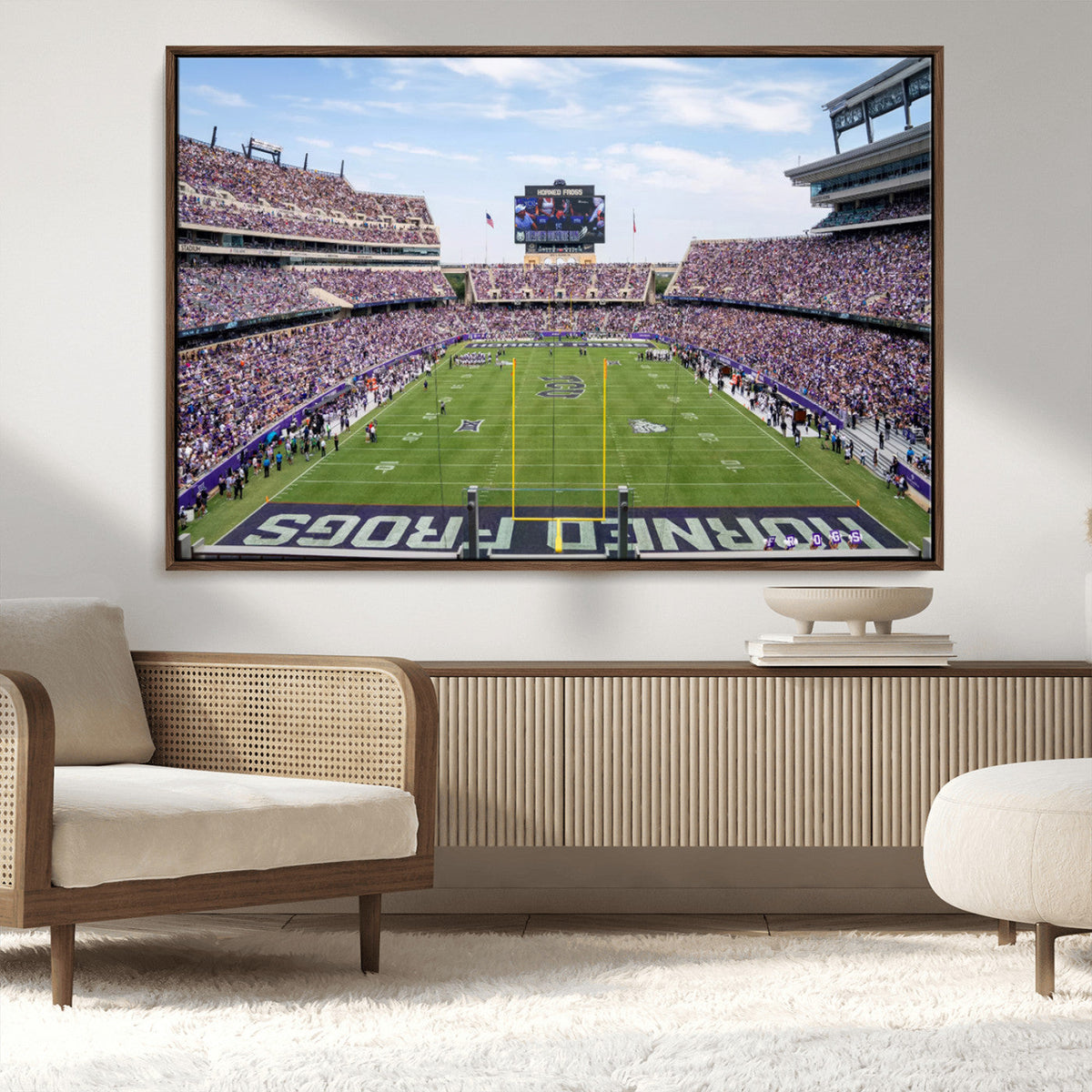 TCU Horned Frogs Football Team Print - Fort Worth Amon G.