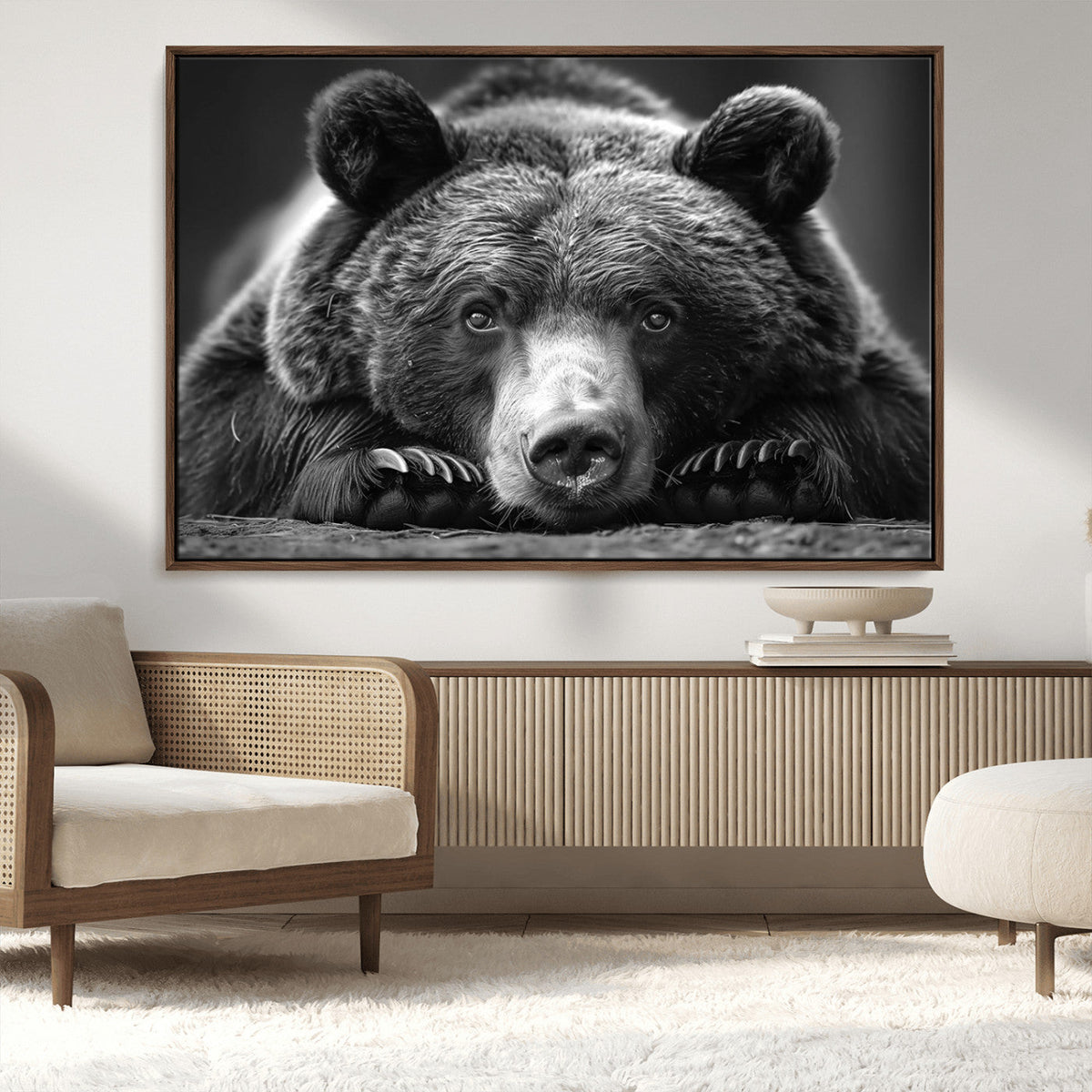 Resting Grizzly 399 Bear Canvas Print | Ready to Hang Wall
