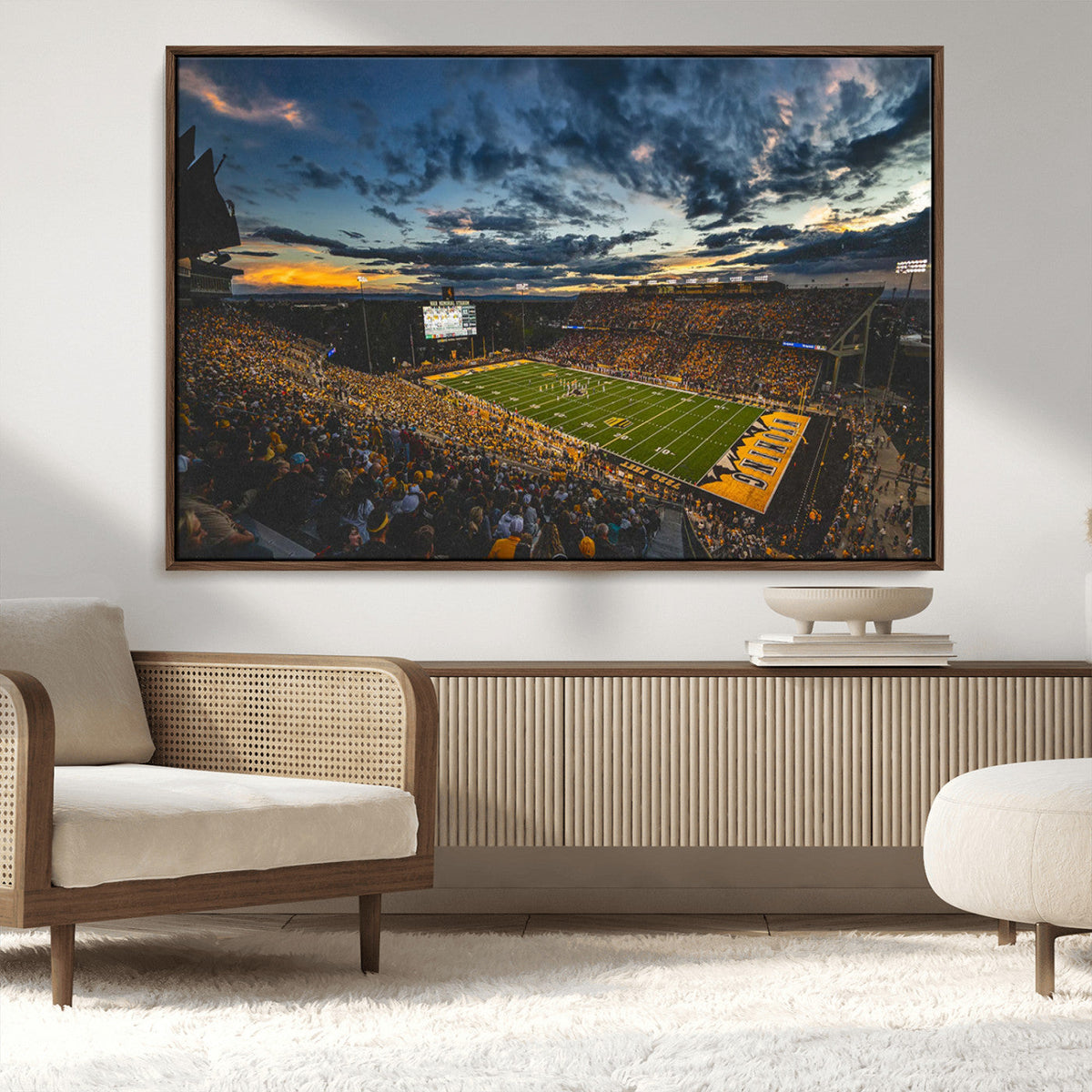 University of Wyoming Cowboys Football Team Print - Laramie