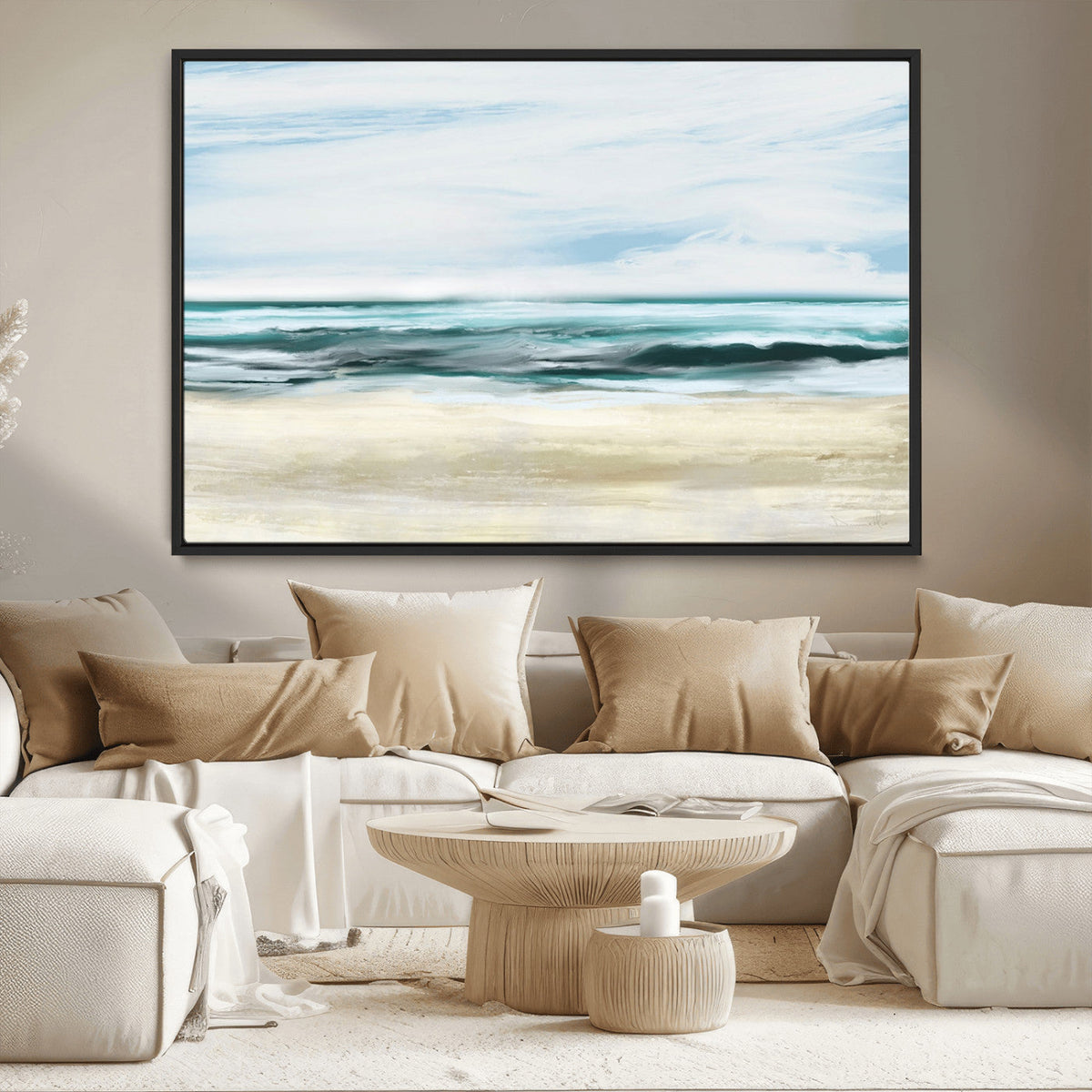 Ocean Abstract Wall Art Canvas Print