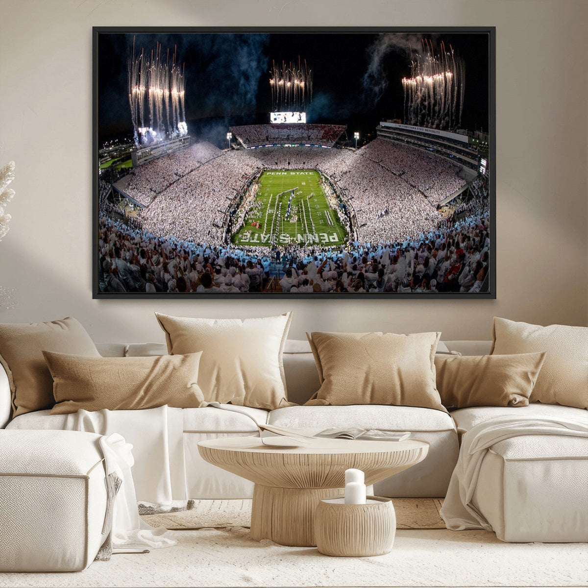 Penn Stadium Football Wall Art Canvas Print, Pennsylvania
