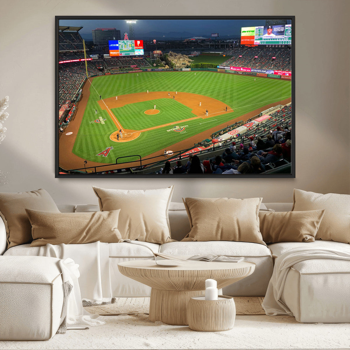Angel Stadium Aerial Canvas Print – Los Angeles Angels