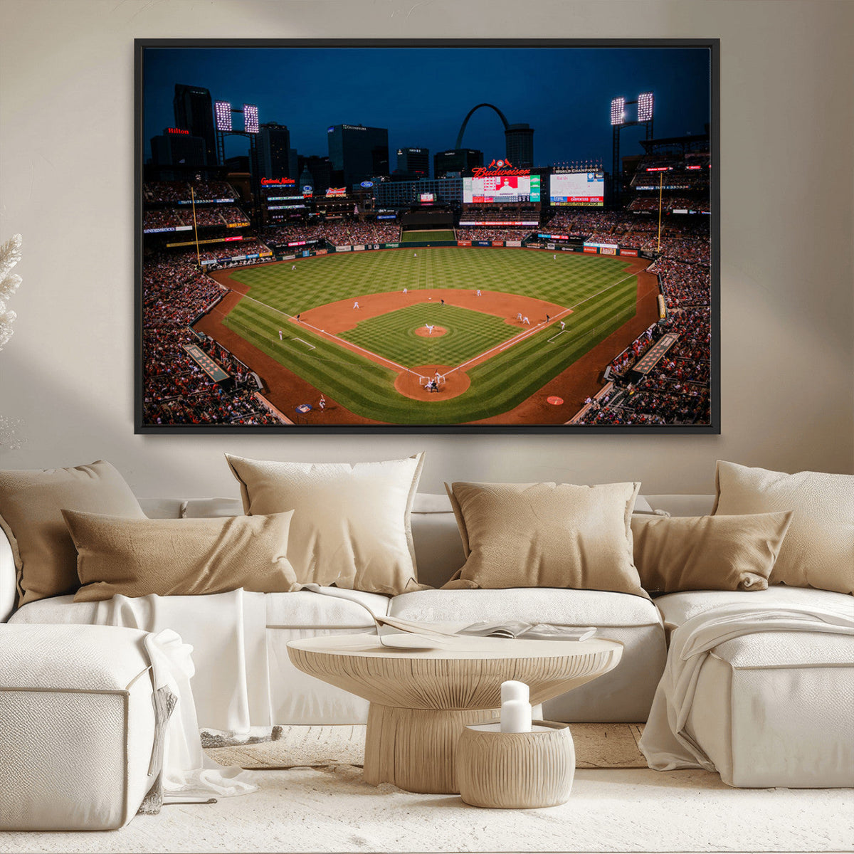 St. Louis Cardinals Baseball Team Print - Busch Stadium Wall