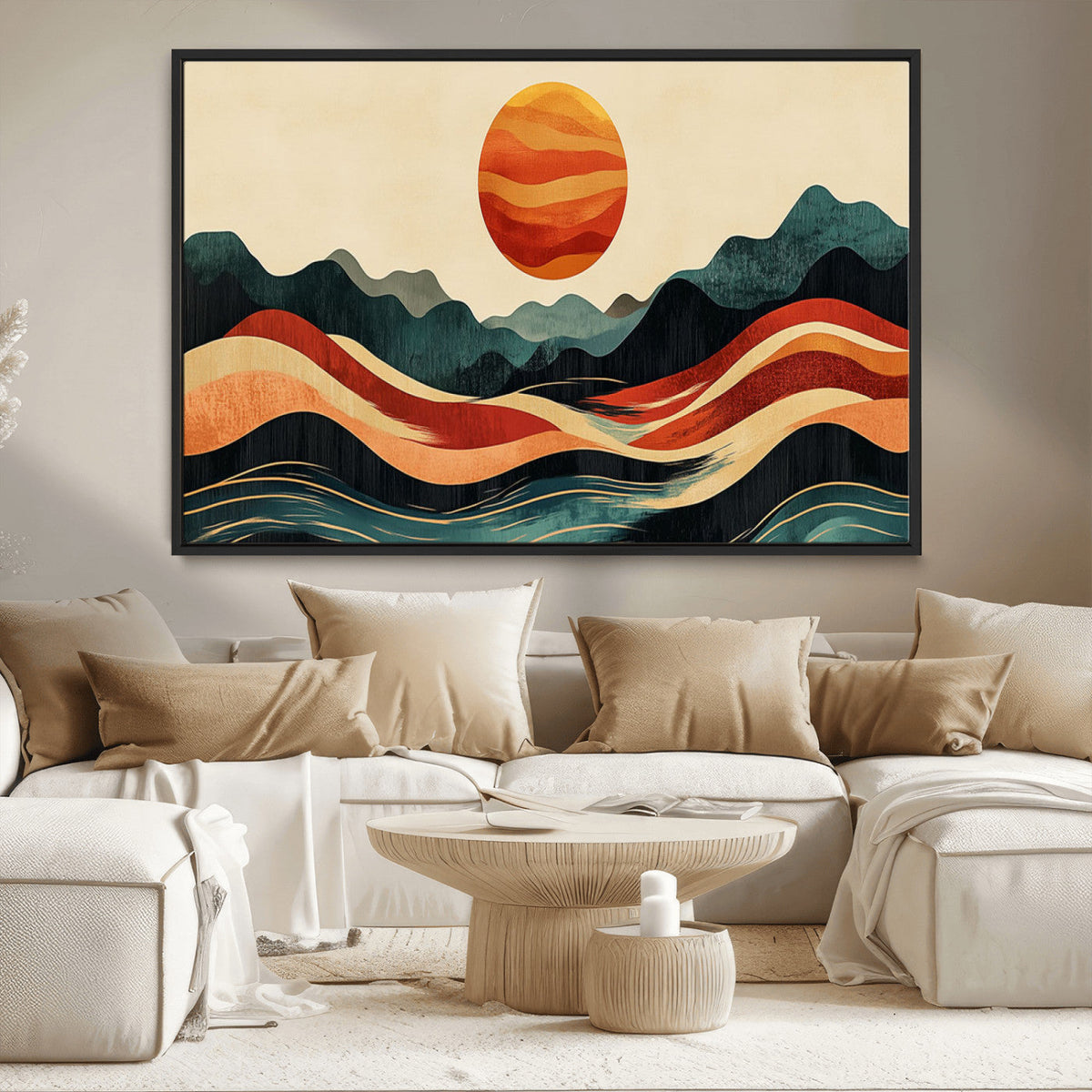 Mountain Triptych Wall Art Canvas Print – Western Nature