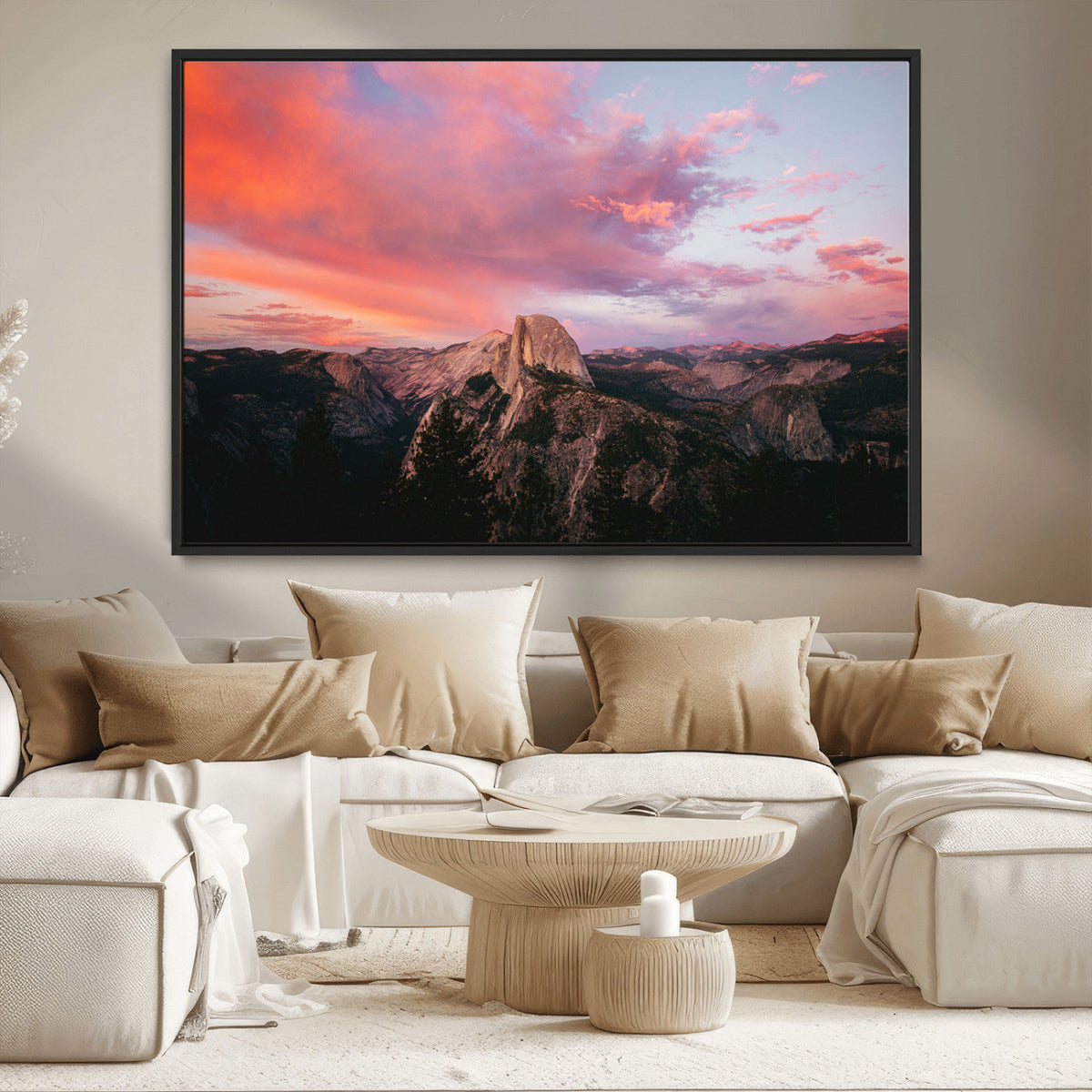 Half Dome Wall Art Canvas Print – Framed Yosemite National
