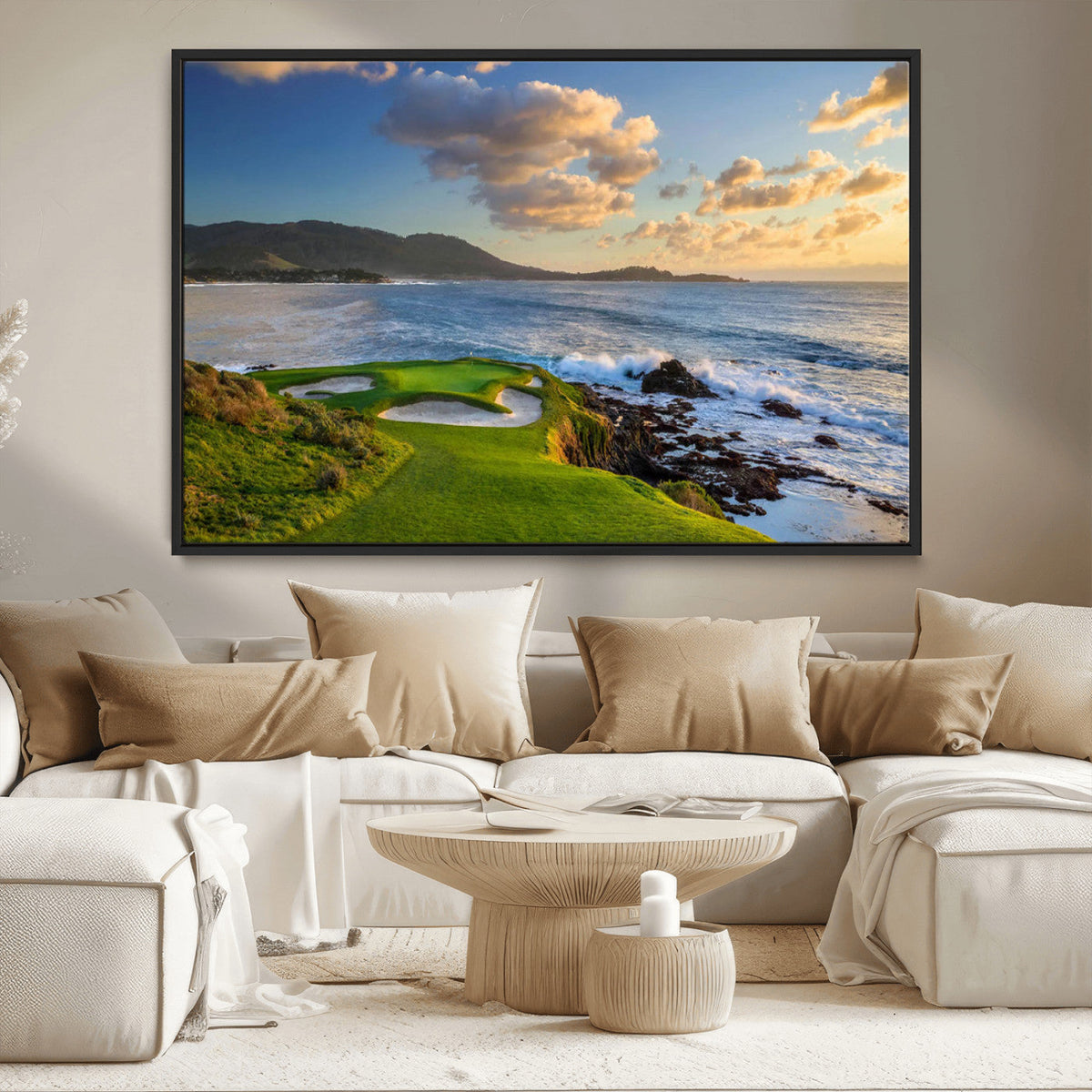 Pebble Beach Golf Links Wall Art Canvas Print – Iconic