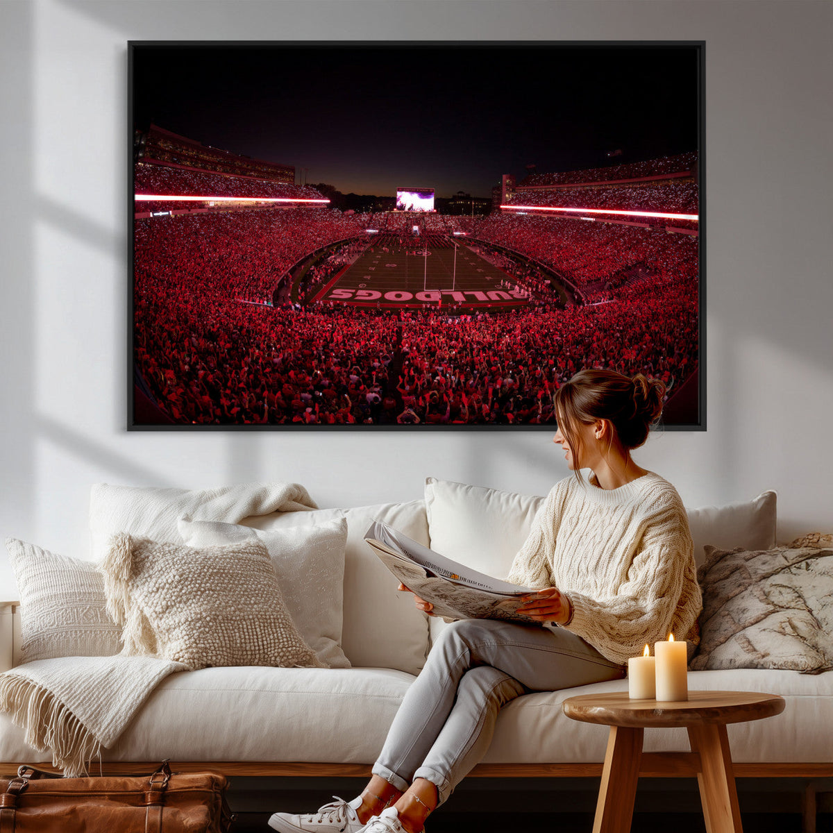 Sanford Stadium Wall Art Canvas Print – Georgia Bulldogs