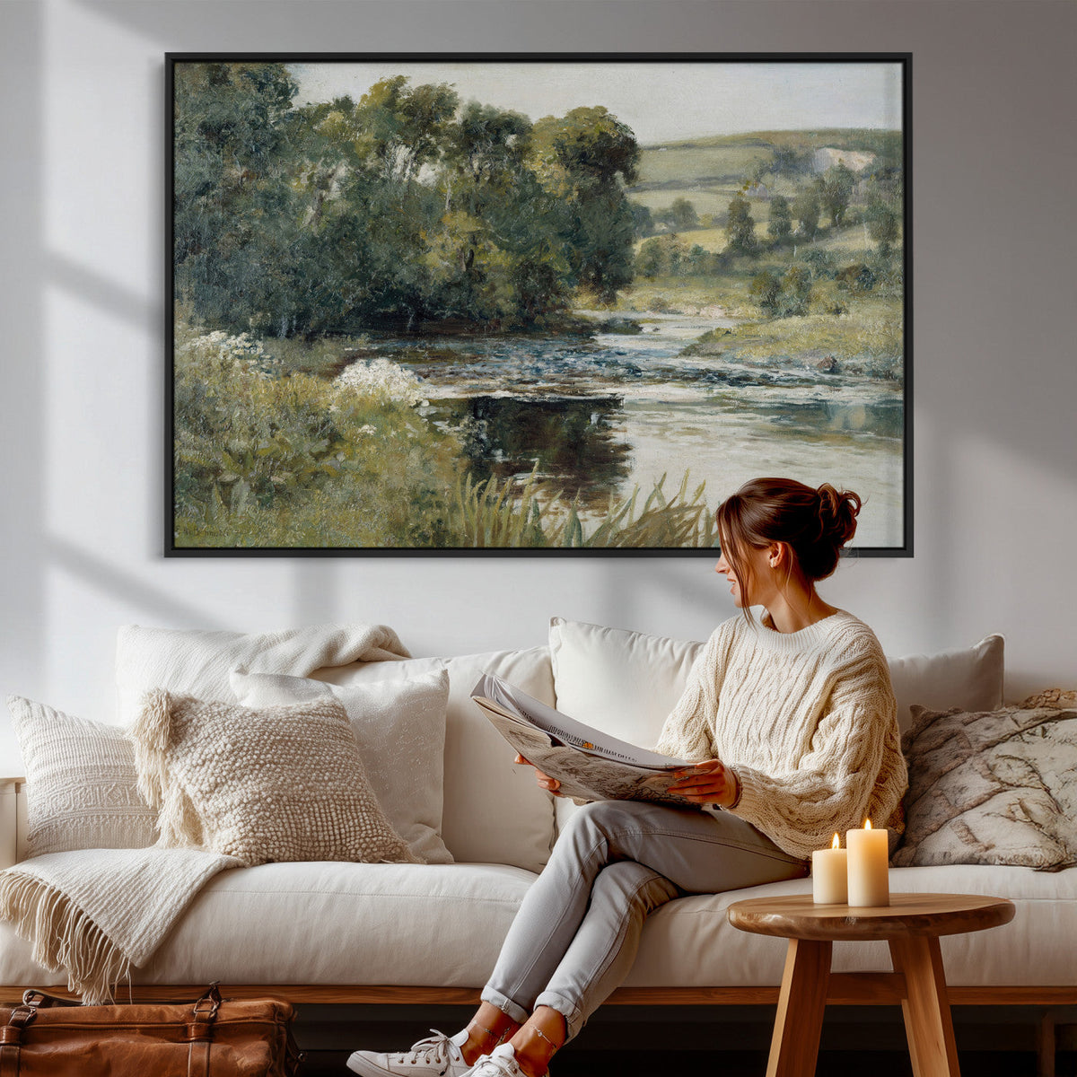 Edward Mitchell Bannister Streamside Wall Art Canvas Print